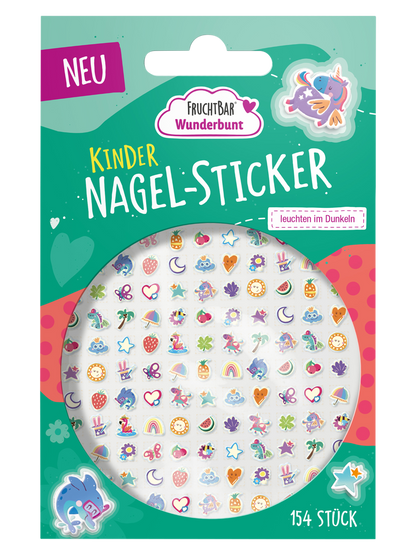 Nagelsticker 'Deine Wunderbunt-Welt'