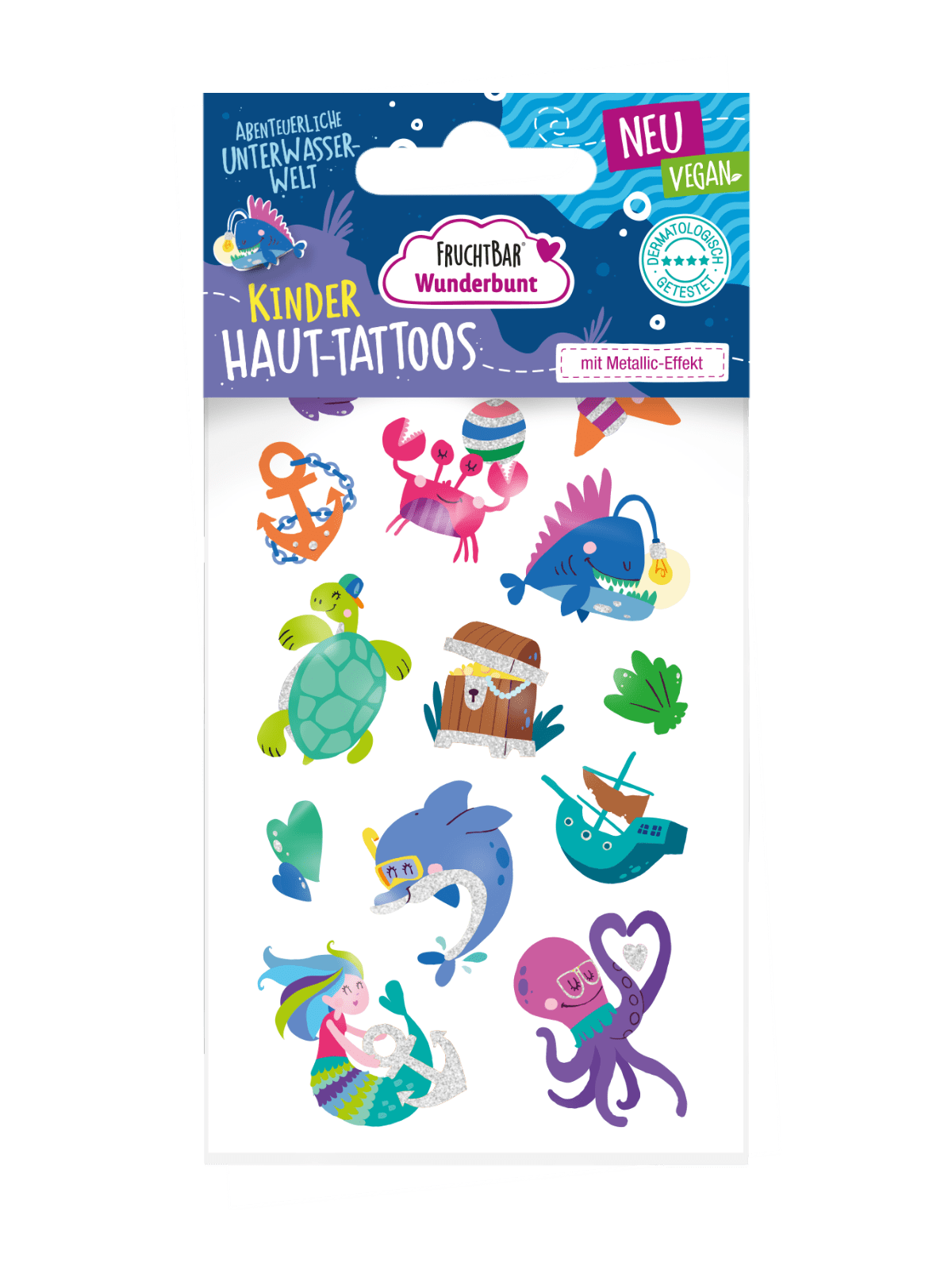 Kinder Haut-Tattoos - Abenteuerliche Unterwasserwelt