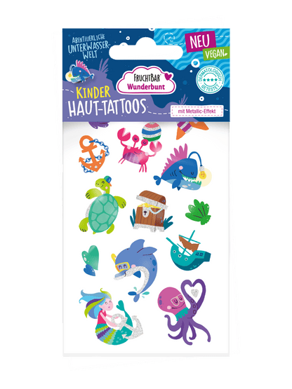 Kinder Haut-Tattoos - Abenteuerliche Unterwasserwelt