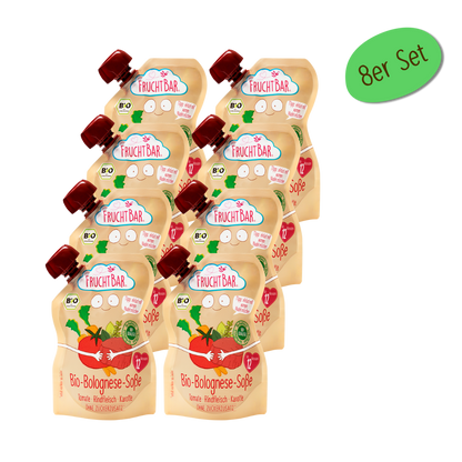Bio Bolognese Soße  - FruchtBar - 8er Vorratspack - Vorderseite