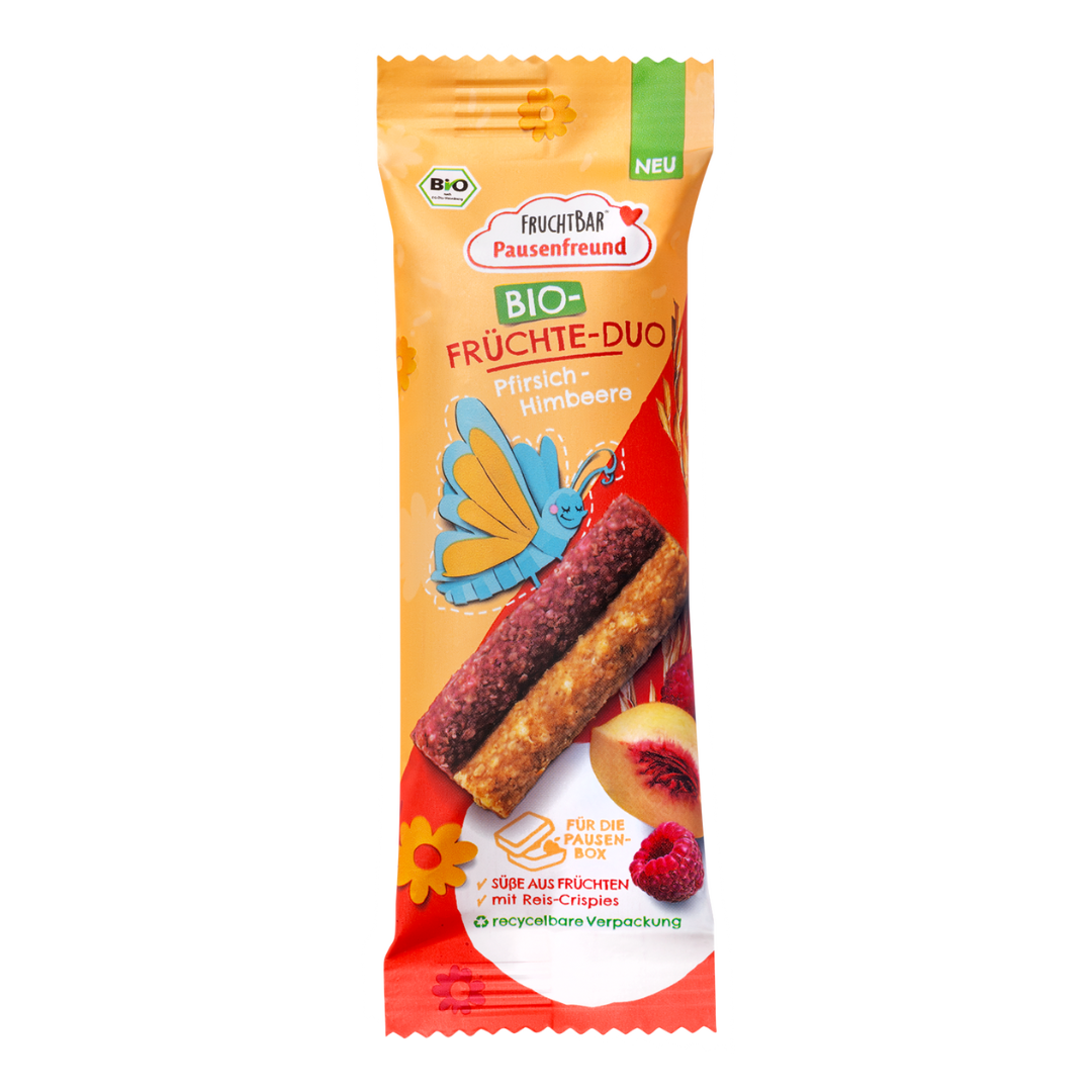 Bio Früchte Duo Pfirsich Himbeere