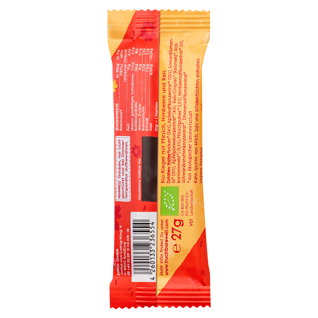 Bio Früchte Duo Pfirsich Himbeere