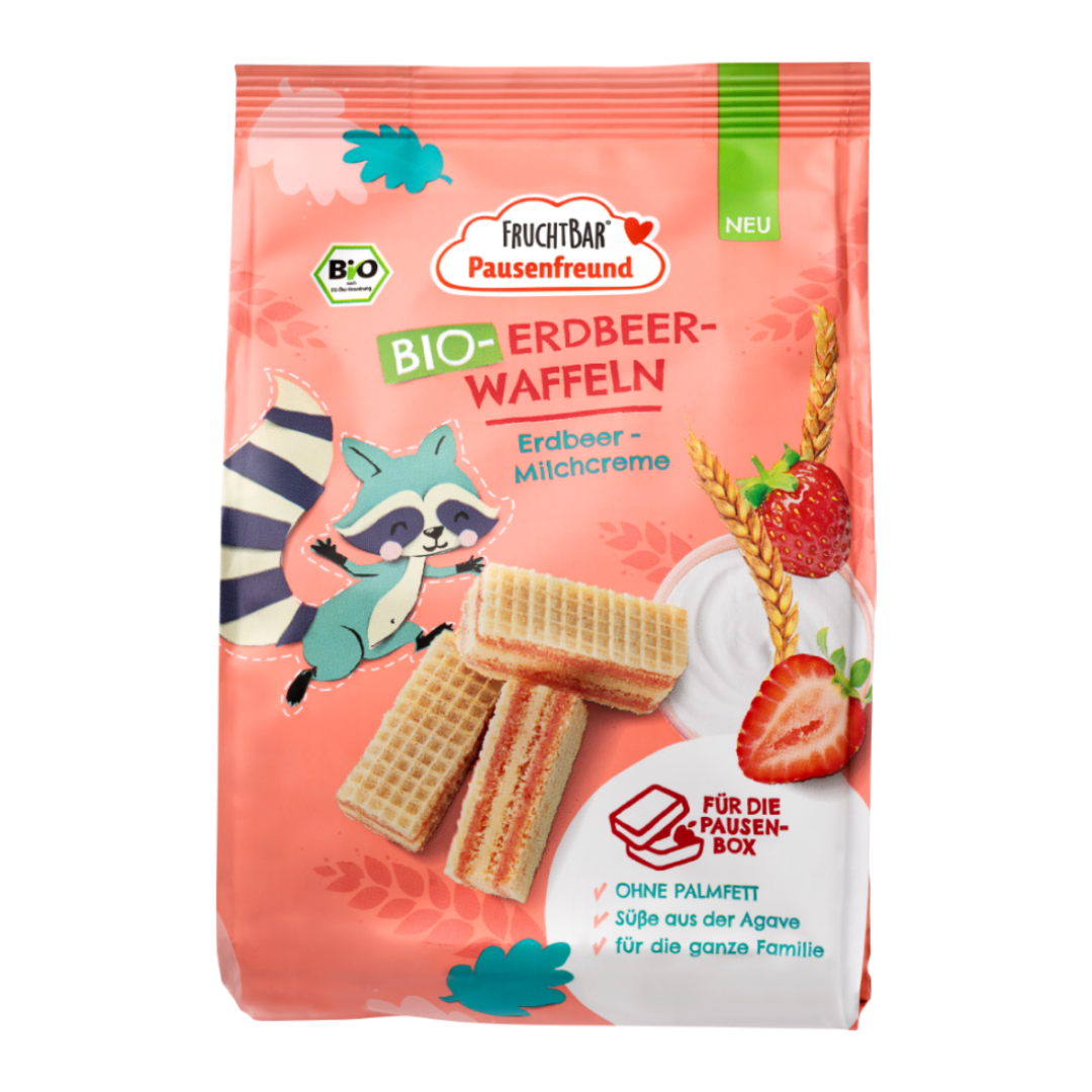 Bio Erdbeer Waffeln