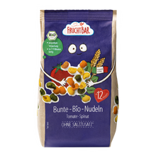 Bunte Bio Nudeln Tomate, Spinat