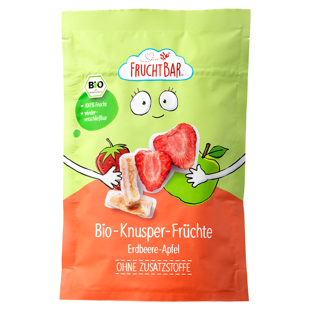 Bio Knusper Früchte Apfel-Erdbeere - Vorderseite