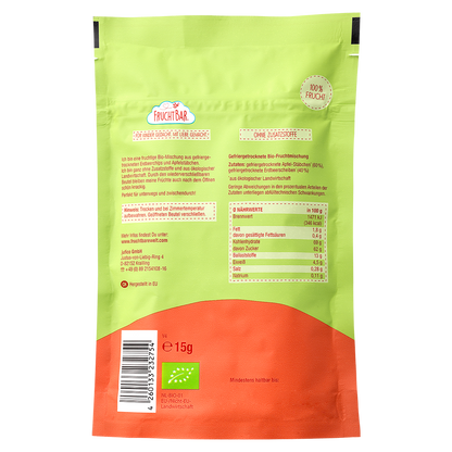 Bio Knusper Früchte Apfel-Erdbeere - Rückseite