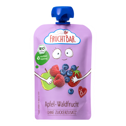 Bio Quetschie Apfel, Waldfrucht 