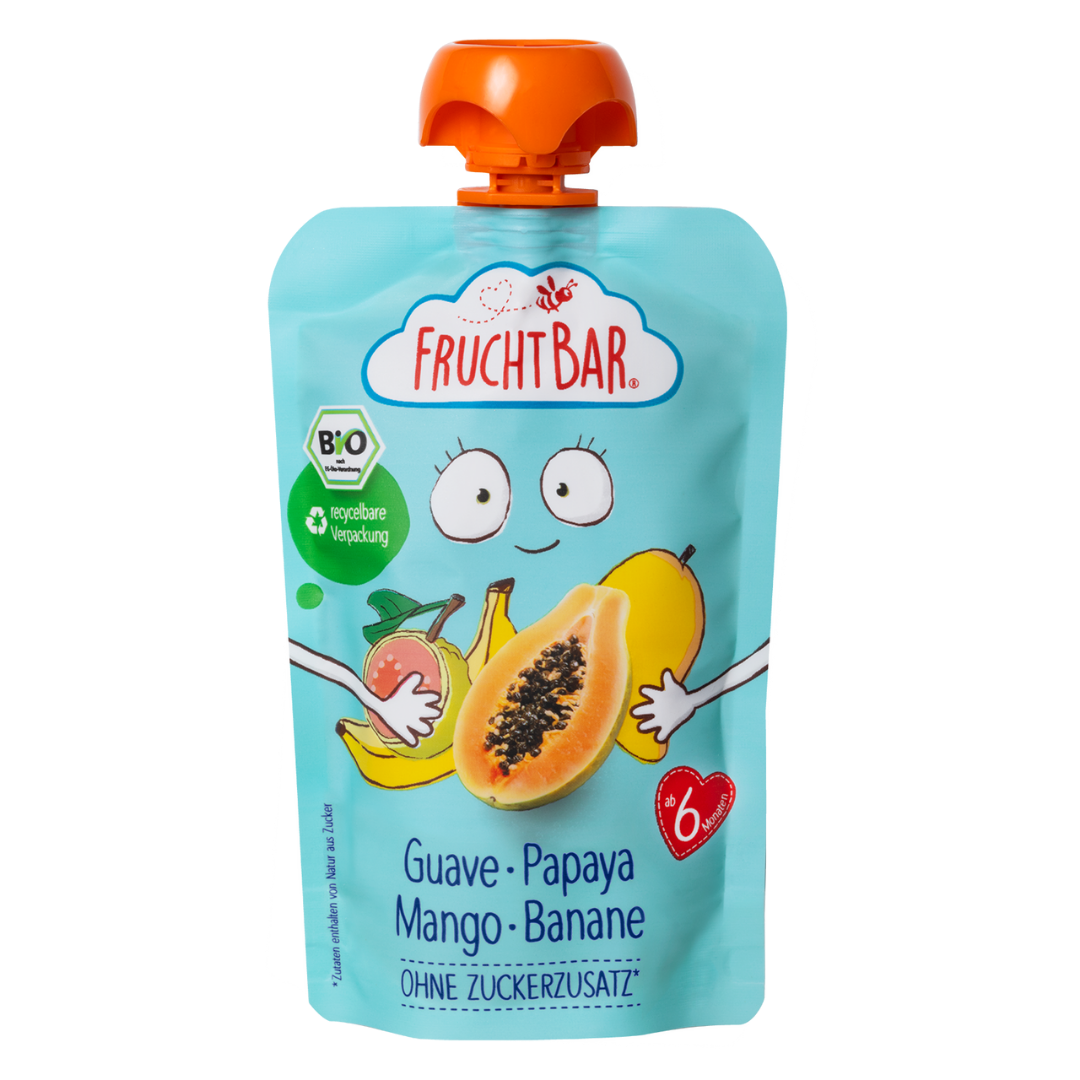 Bio Quetschie Guave, Papaya, Mango, Banane