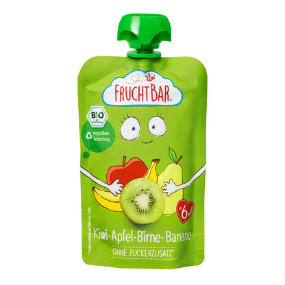 Bio Quetschie Kiwi, Apfel, Birne, Banane