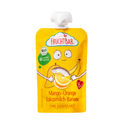 Bio Quetschie Mango, Orange, Kokosmilch, Banane