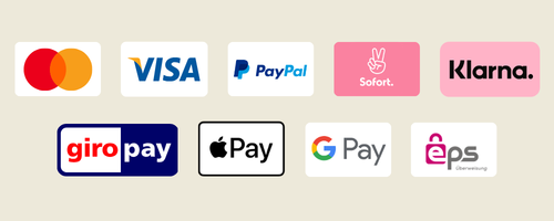 Logos aller Bezahlmöglichkeiten